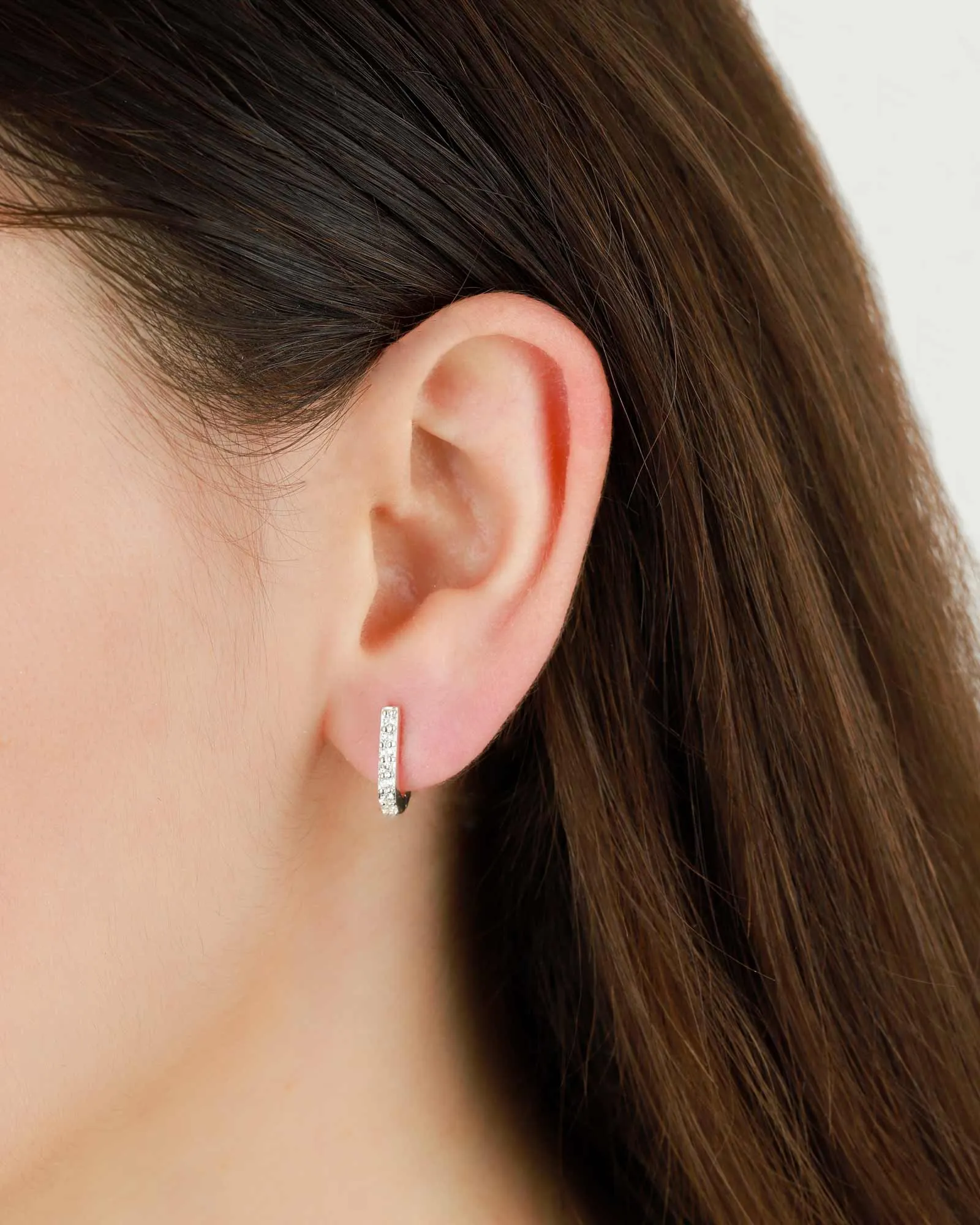 Pavé U Huggies | 13mm sold by Blue Ruby product image thumbnail 2