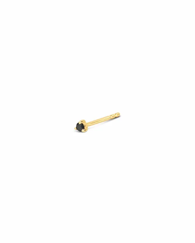 Black Diamond Stud | 2mm sold by Blue Ruby