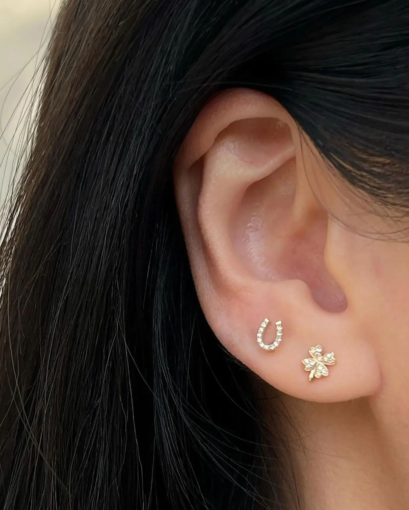 Horseshoe + Shamrock Studs sold by Blue Ruby product image thumbnail 2