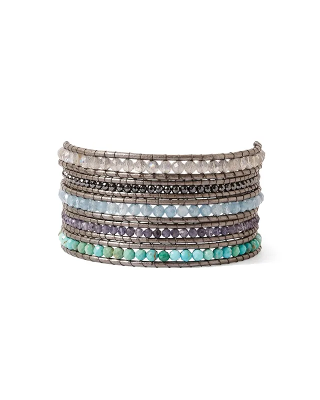Turquoise 5 Wrap Bracelet sold by Blue Ruby