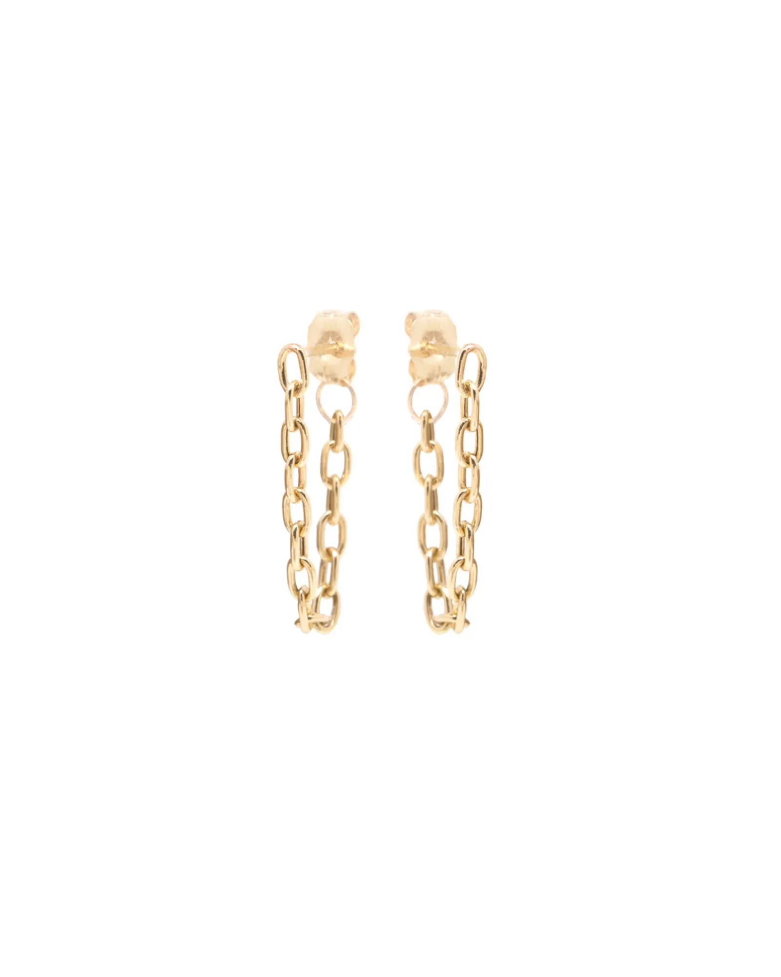 Square Oval Link Chain Earrings sold by Blue Ruby