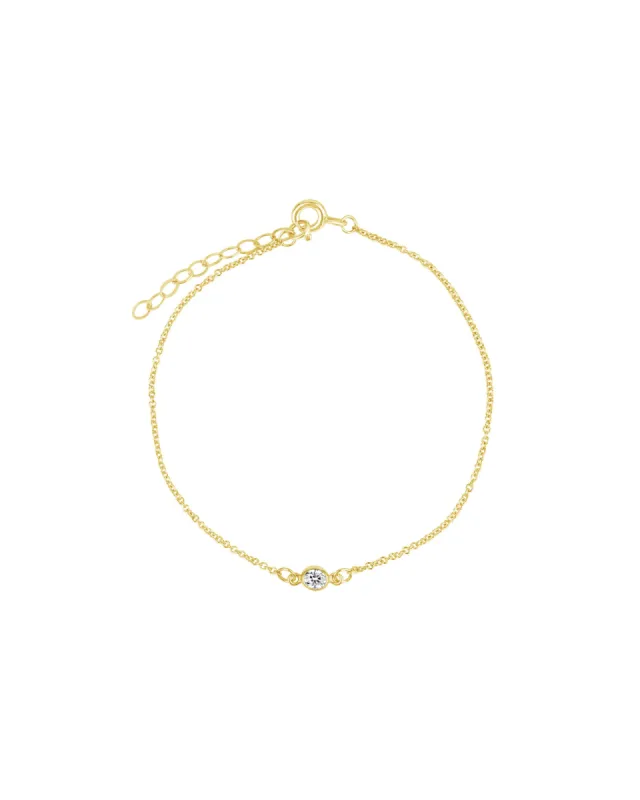 Single 3mm CZ Bracelet sold by Blue Ruby