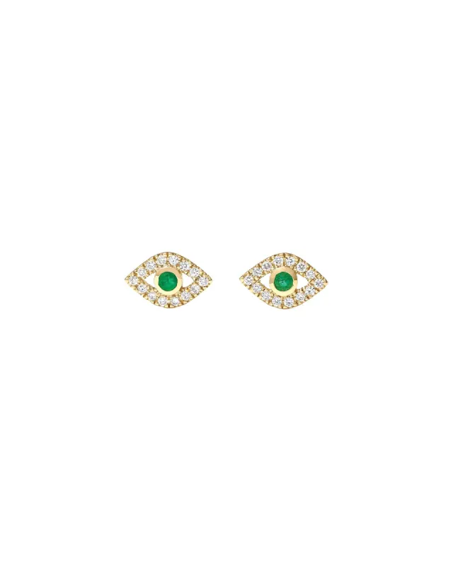 Pavé Evil Eye Studs sold by Blue Ruby