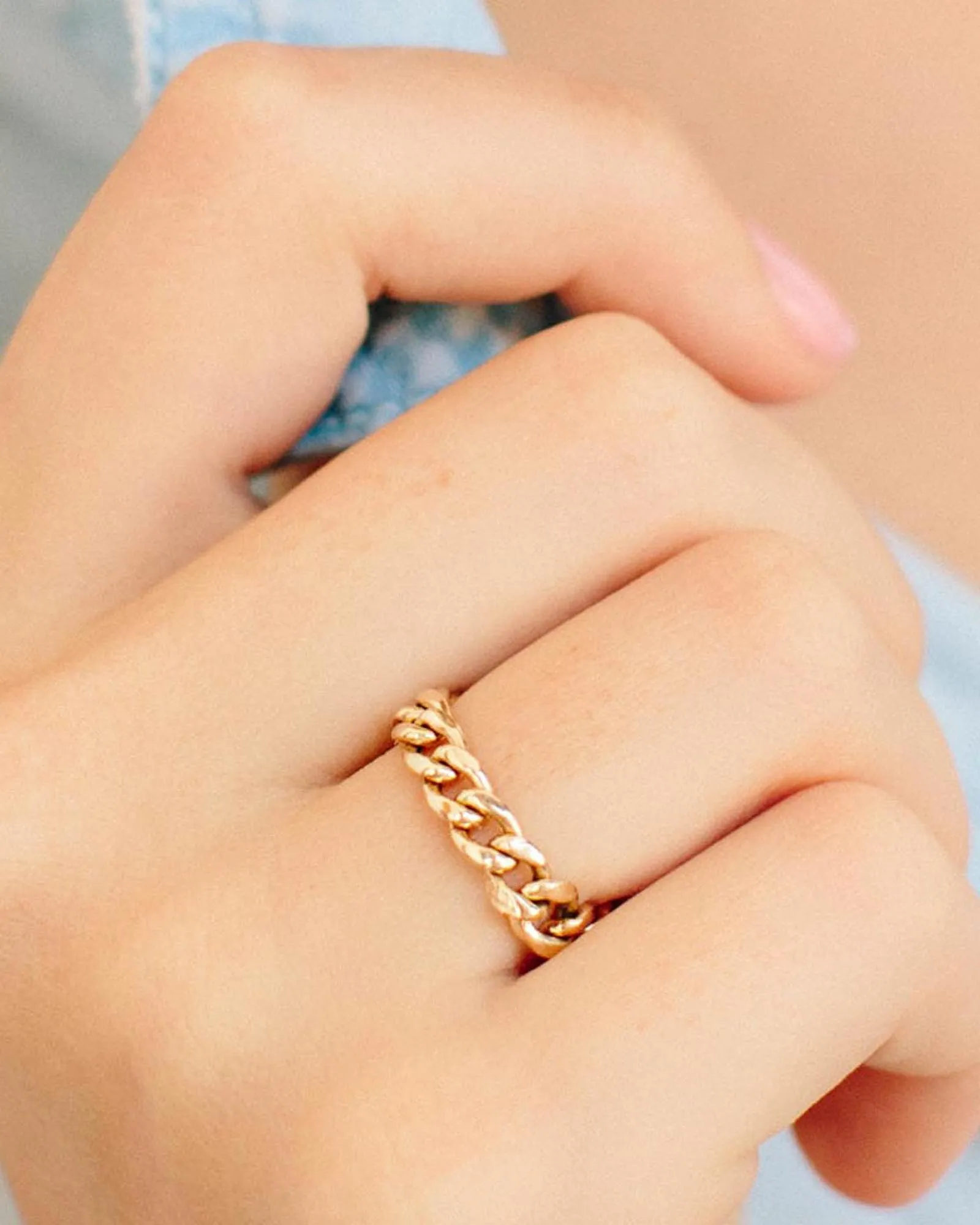 Curb Chain Ring I Medium sold by Blue Ruby product image thumbnail 2