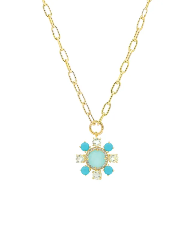 Stone Flower Necklace sold by Blue Ruby