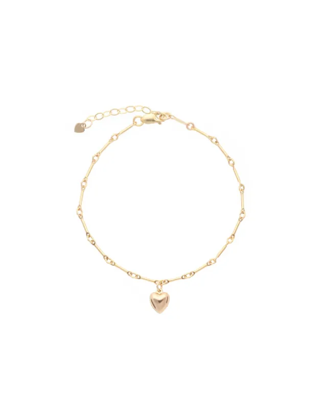 Puffy Heart Bracelet sold by Blue Ruby