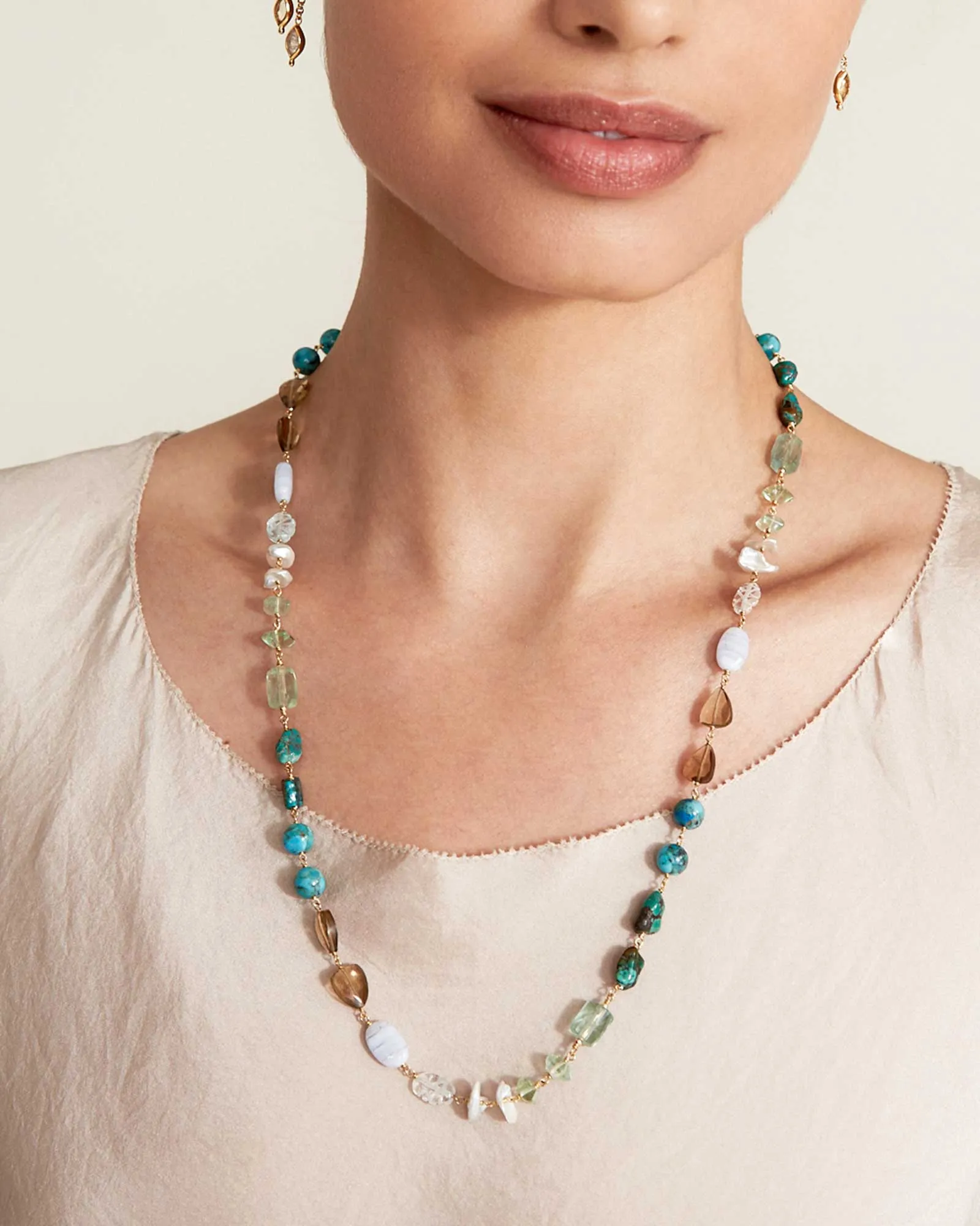 Maeve Necklace | Turquoise Mix sold by Blue Ruby product image thumbnail 2