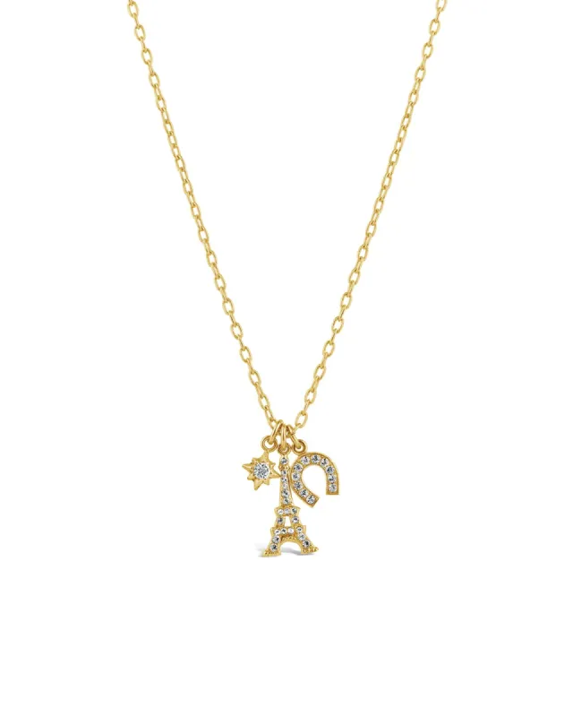 Eiffel Tower Horseshoe Necklace sold by Blue Ruby