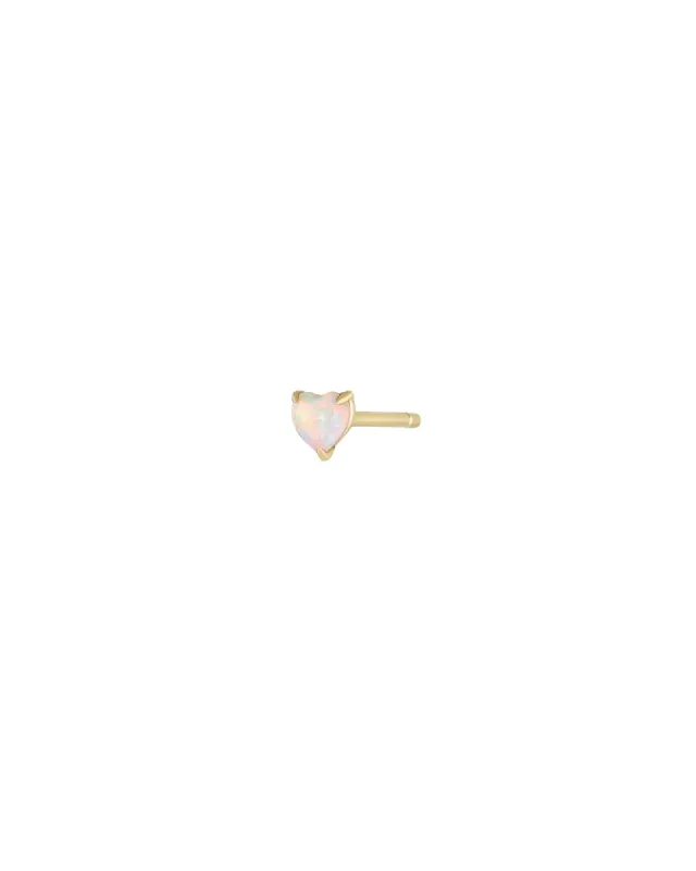 Opal Heart Stud sold by Blue Ruby