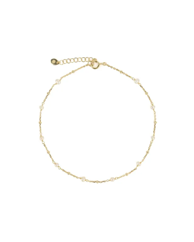 Pearl Satellite Chain Anklet sold by Blue Ruby