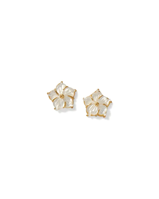 Plumeria Studs sold by Blue Ruby