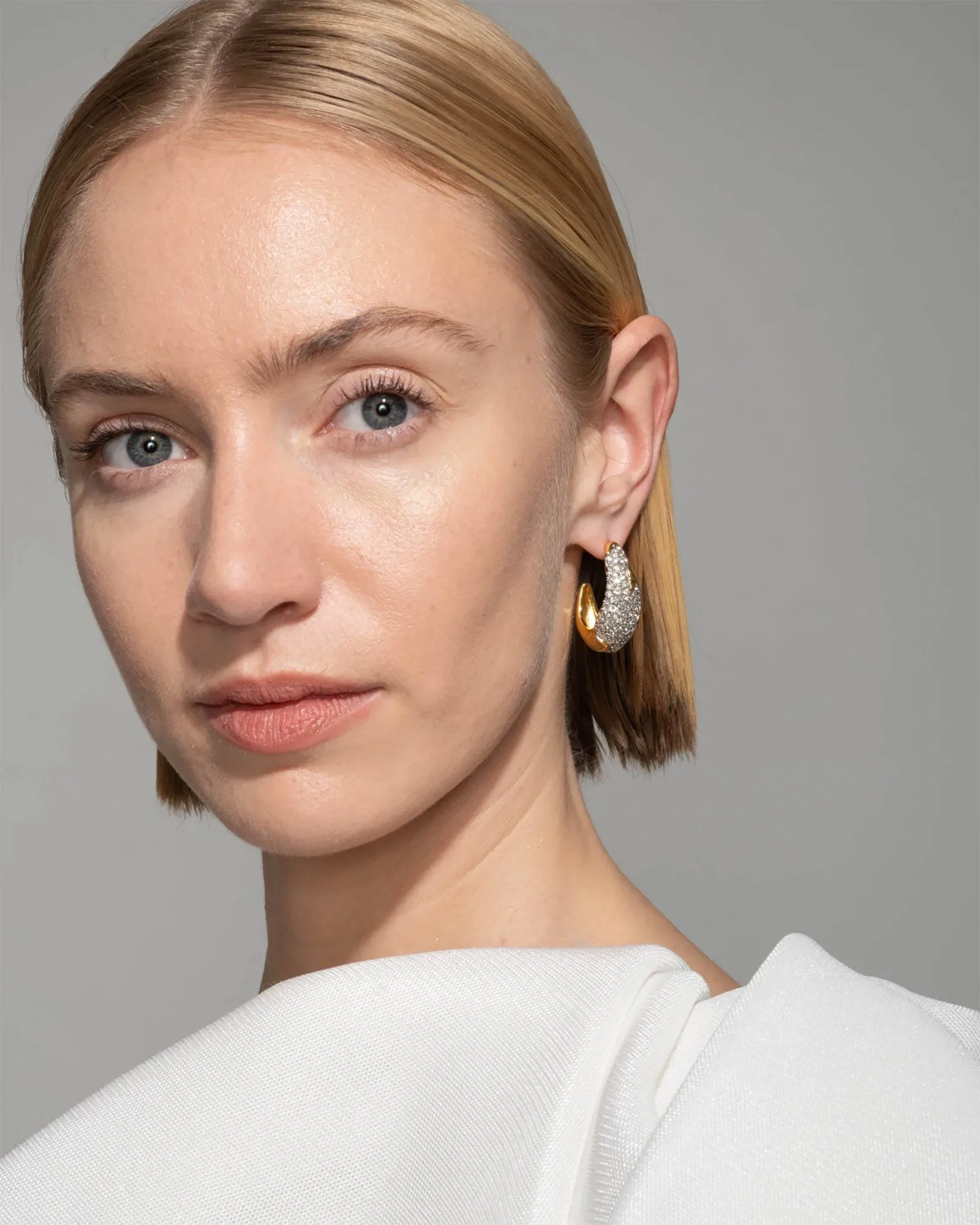 Solanales Crystal Hoop Earring sold by Blue Ruby product image thumbnail 2