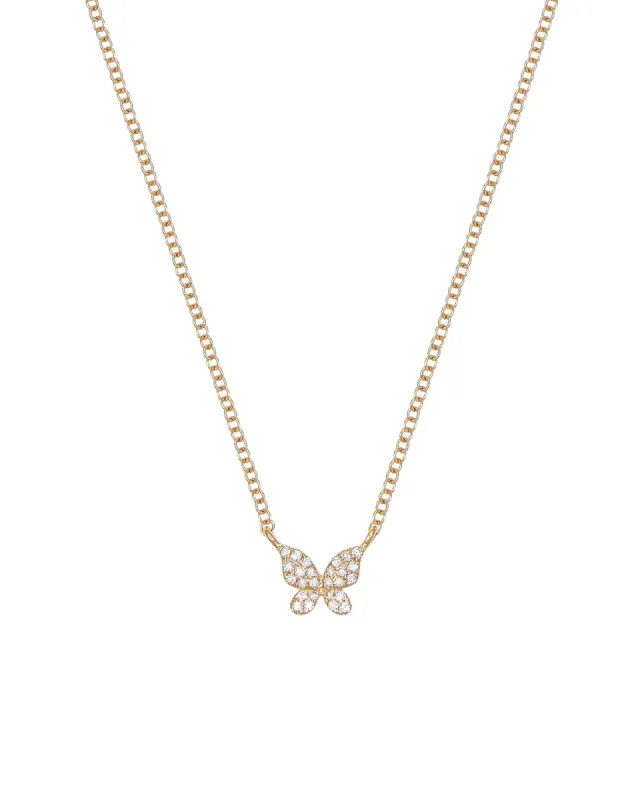 Pavé Butterfly Necklace sold by Blue Ruby