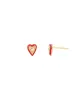 Enamel Diamond Heart Studs sold by Blue Ruby
