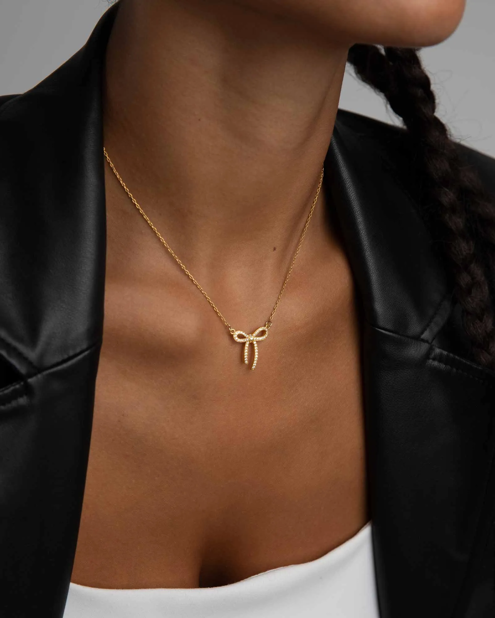 Bow Crystal Necklace sold by Blue Ruby product image thumbnail 2