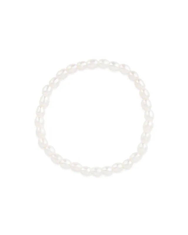 Oval Pearl Bracelet | 6mm sold by Blue Ruby