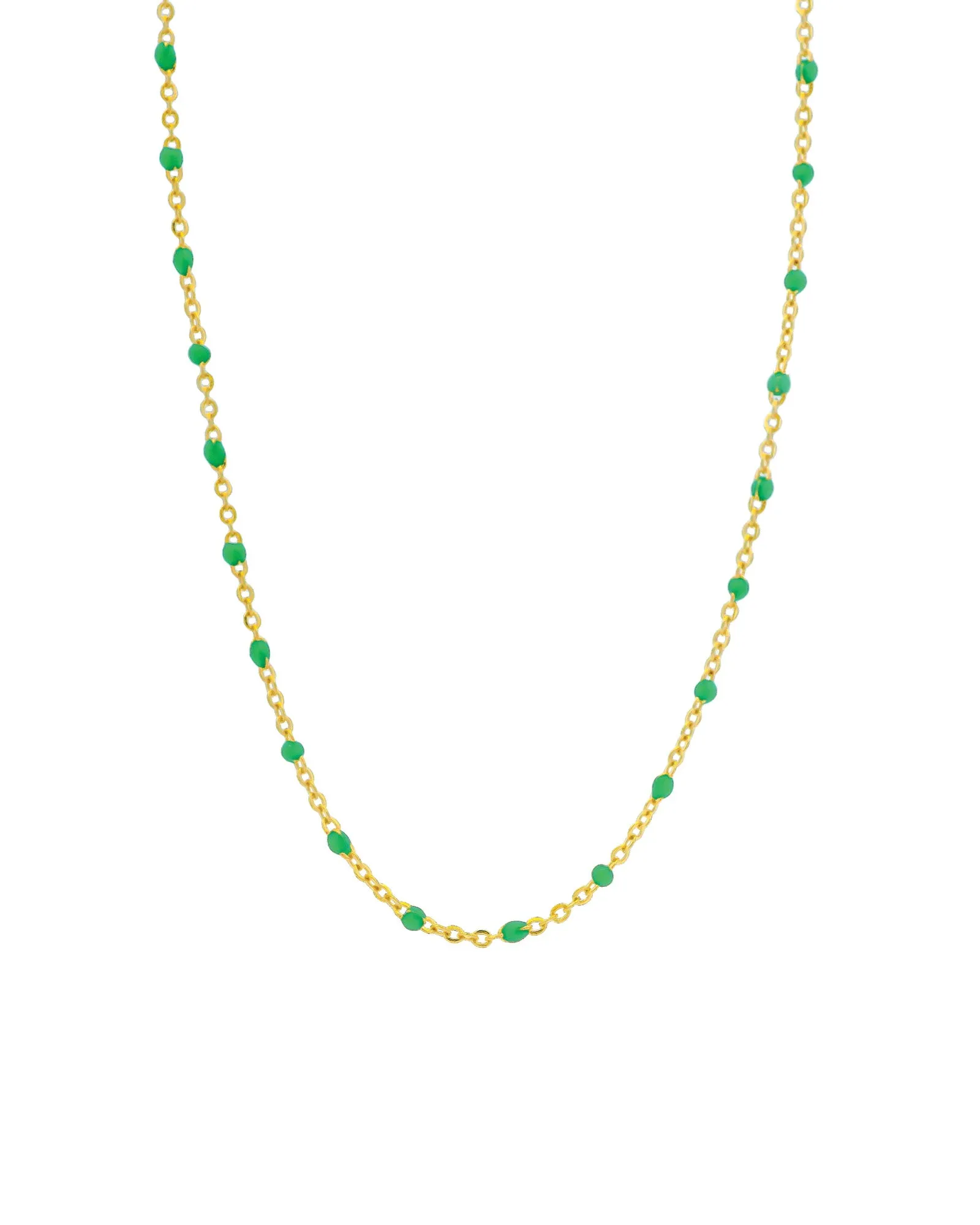 Enamel Beaded Chain Necklace sold by Blue Ruby