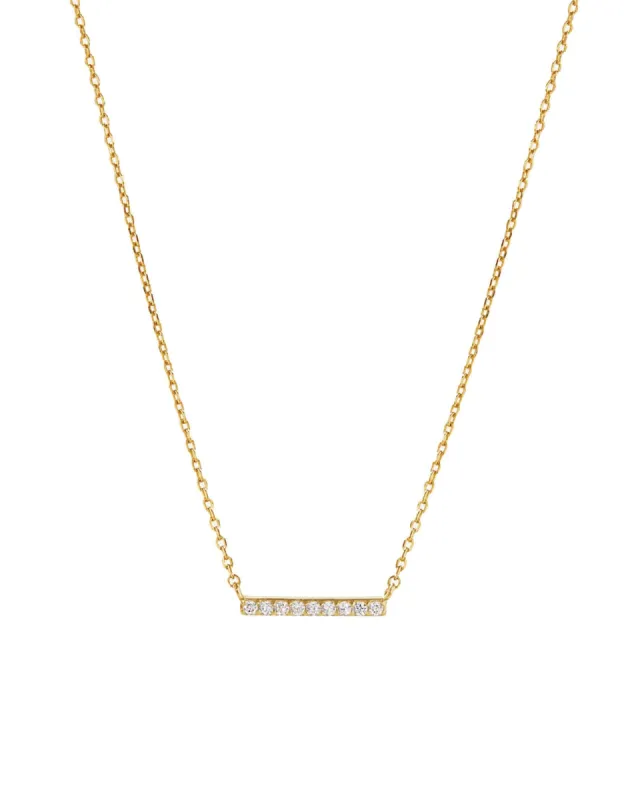 Pavé Bar Necklace sold by Blue Ruby
