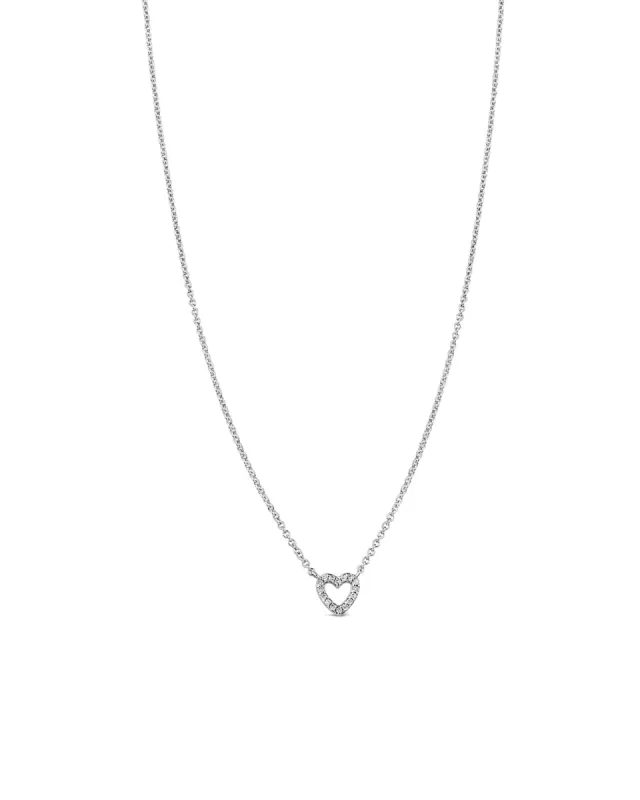Open Heart Diamond Necklace sold by Blue Ruby