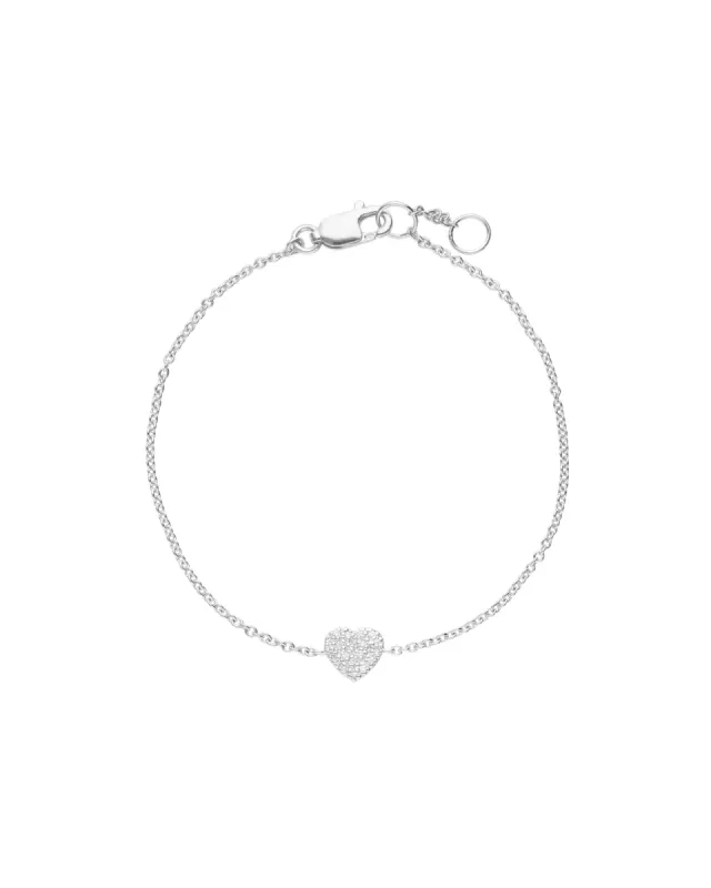 Pavé Heart Bracelet sold by Blue Ruby