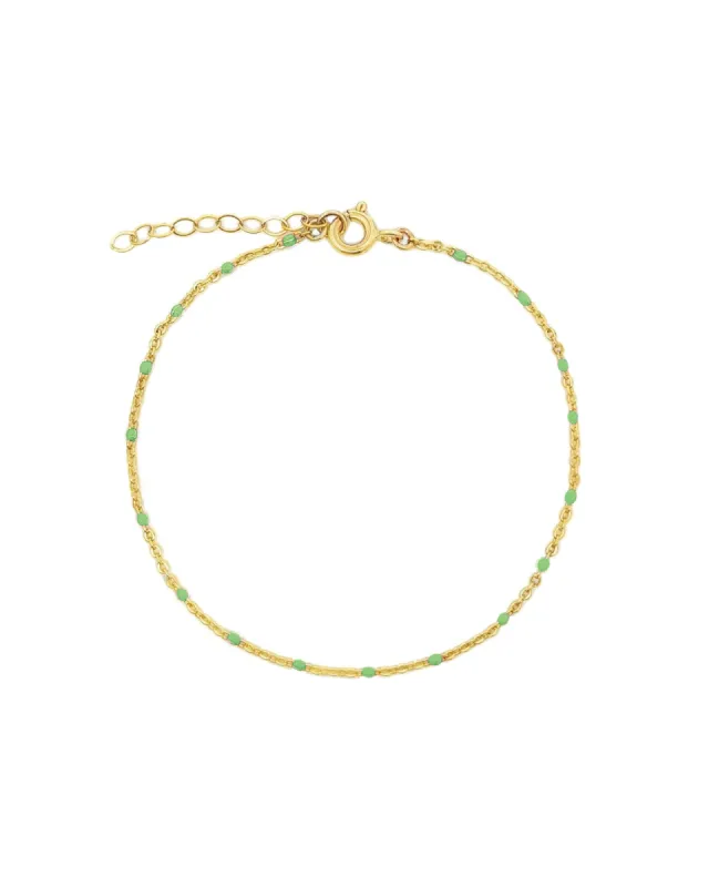 Enamel Chain Bracelet sold by Blue Ruby