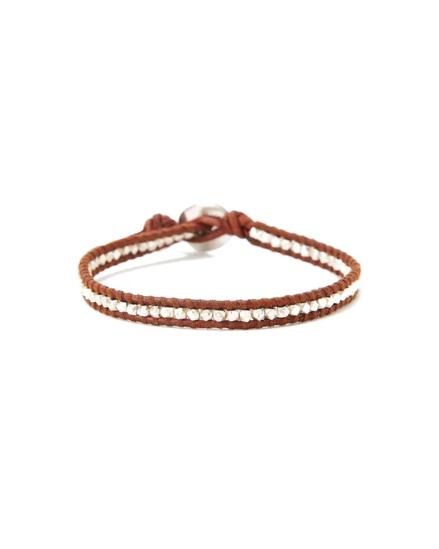 1 Wrap Leather Nugget Bracelet sold by Blue Ruby