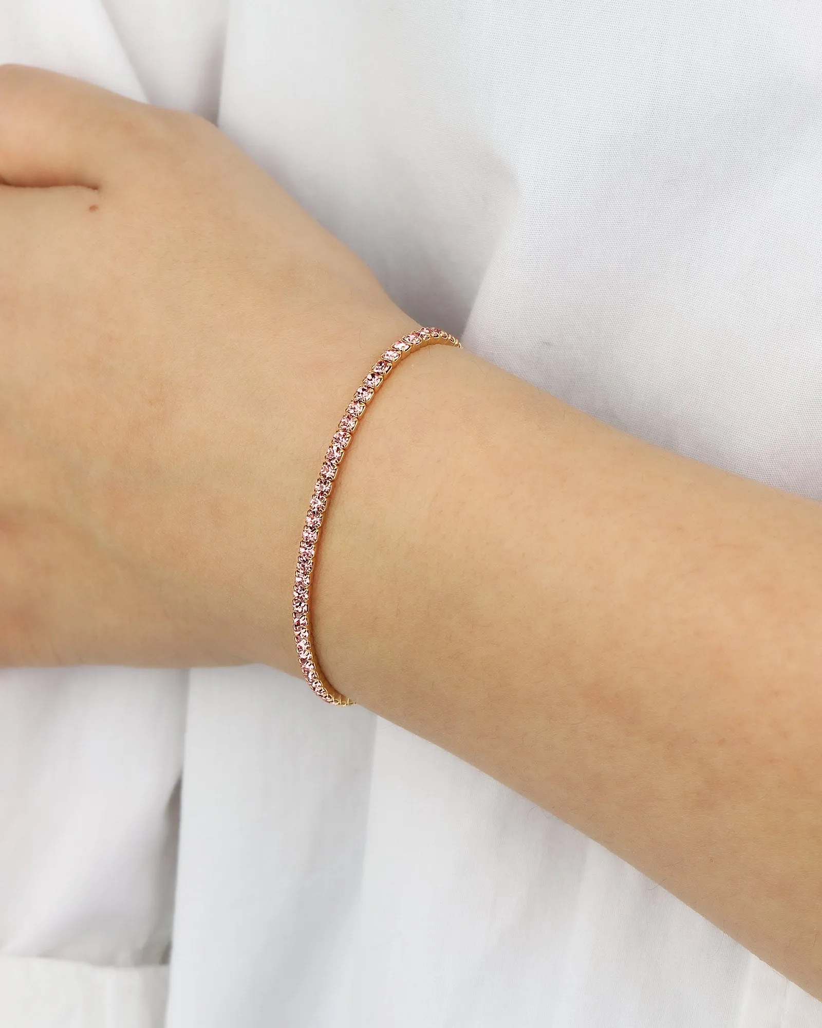 1 Row 2.5mm CZ Stretch Bracelet sold by Blue Ruby product image thumbnail 2