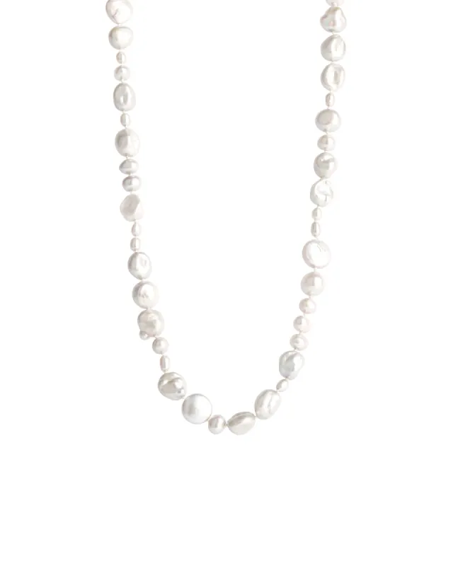 18" Mix Pearl Strand Necklace sold by Blue Ruby