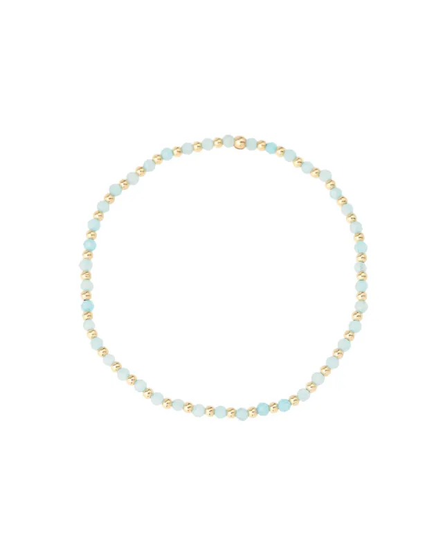 Mixed Beaded Stone Bracelet | 2mm sold by Blue Ruby