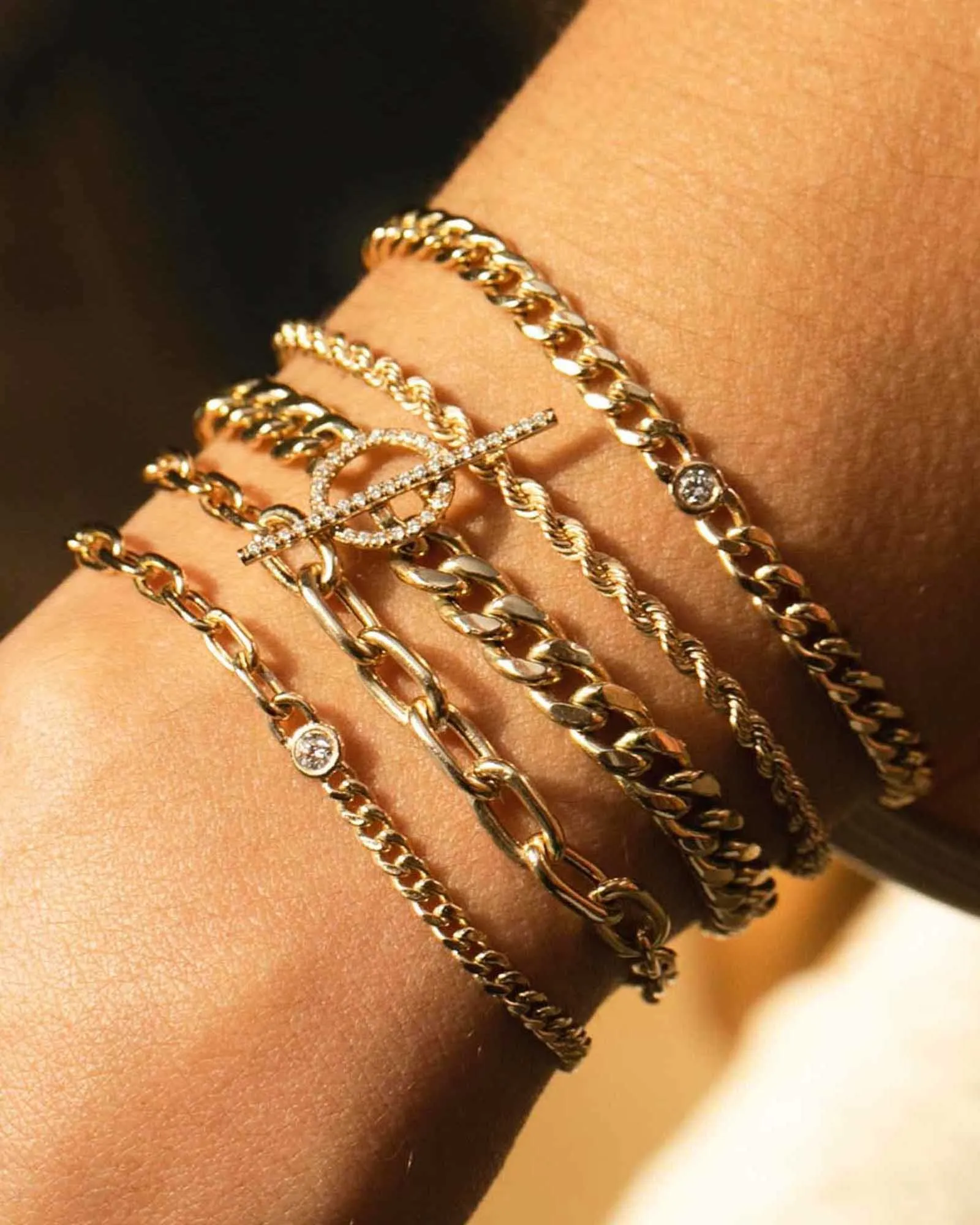 Curb Chain Diamond Bracelet I Medium sold by Blue Ruby product image thumbnail 3