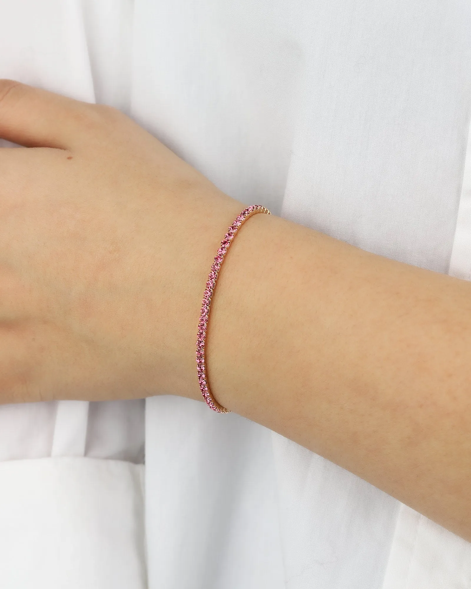 1 Row 2.5mm CZ Stretch Bracelet sold by Blue Ruby product image thumbnail 2