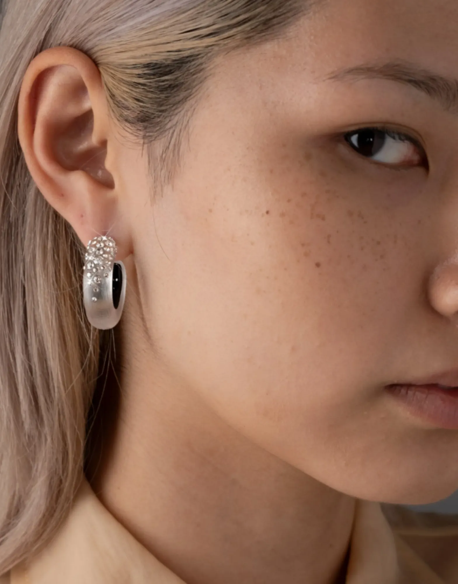 Lucite Crystal Hoop sold by Blue Ruby product image thumbnail 2