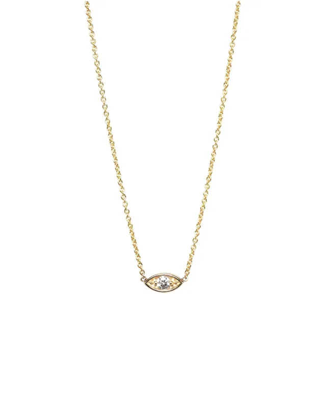 Evil Eye Diamond Necklace sold by Blue Ruby