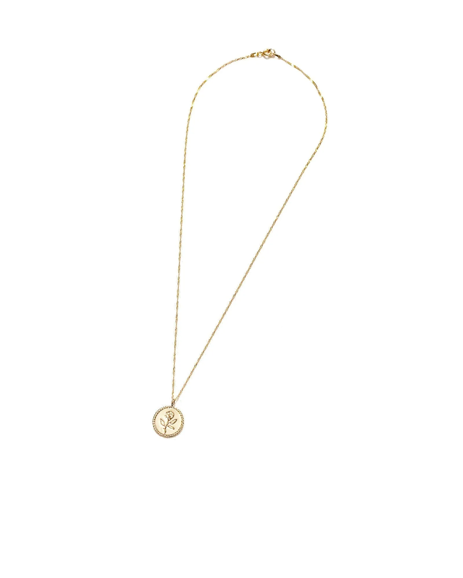 Rose Coin Necklace sold by Blue Ruby product image thumbnail 4
