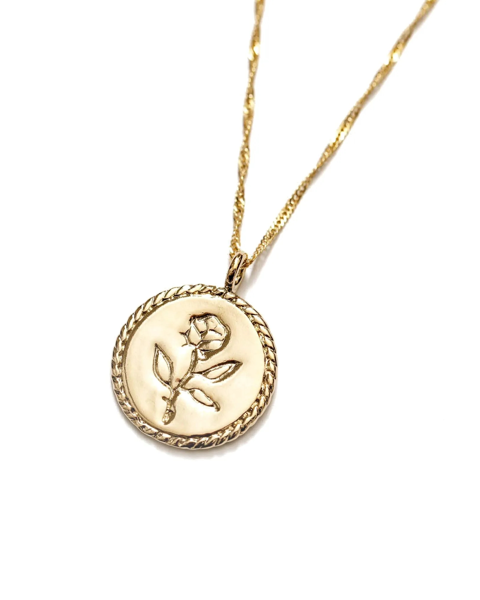 Rose Coin Necklace sold by Blue Ruby
