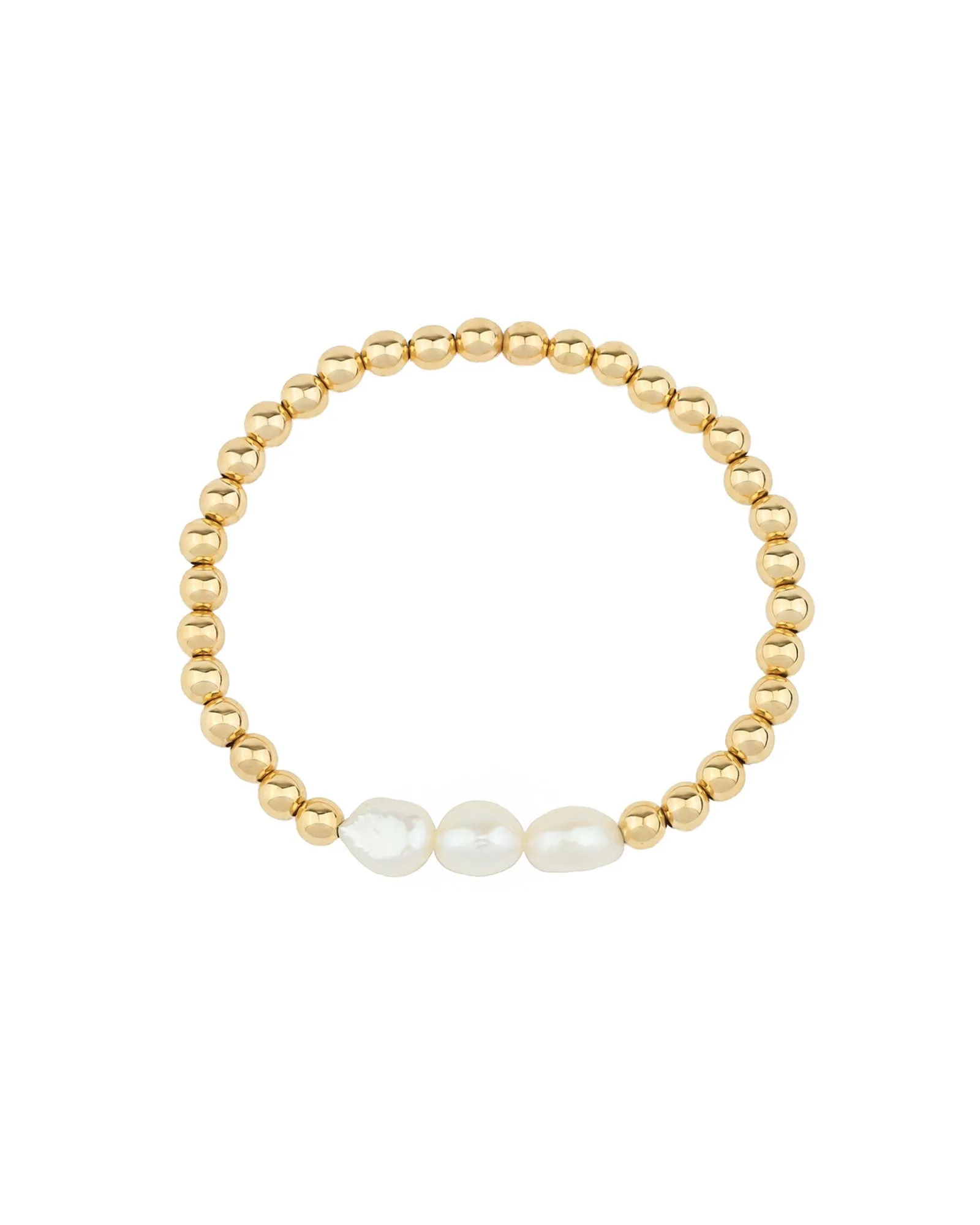 Beaded Baroque Pearl Bracelet I 5mm sold by Blue Ruby