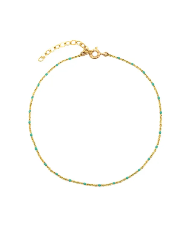 Enamel Chain Anklet sold by Blue Ruby