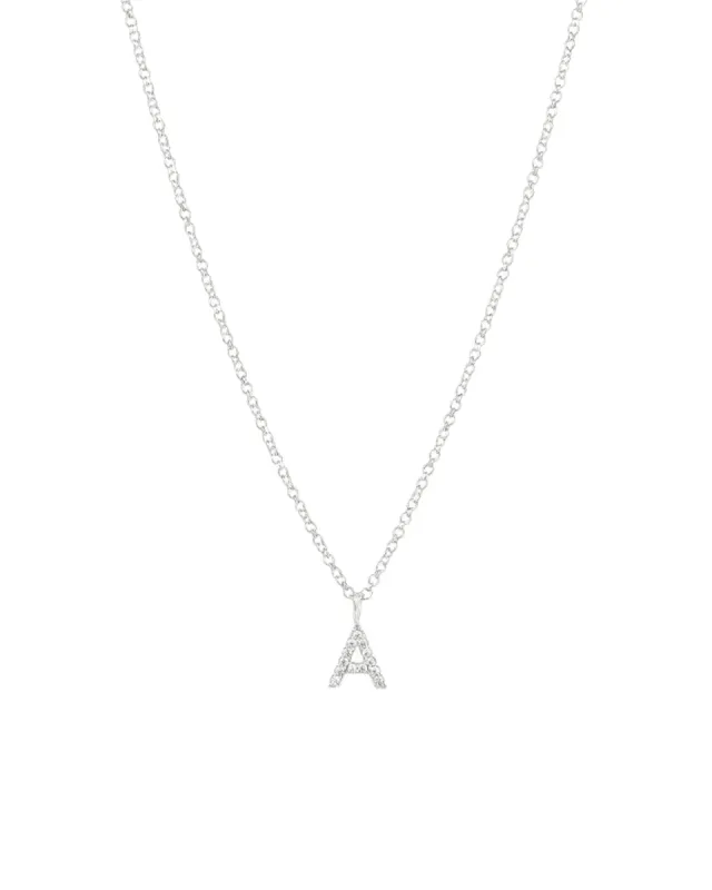 CZ Initial Necklace sold by Blue Ruby