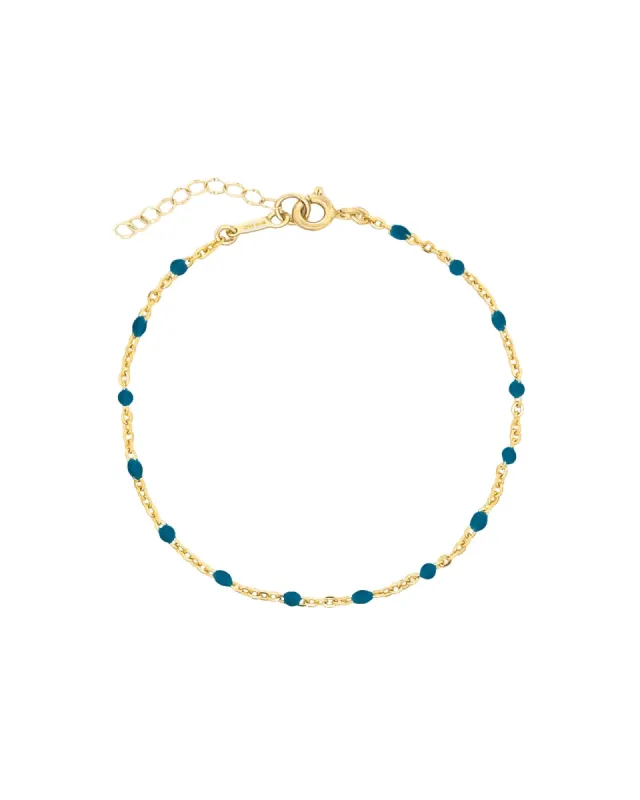 Enamel Beaded Chain Bracelet sold by Blue Ruby