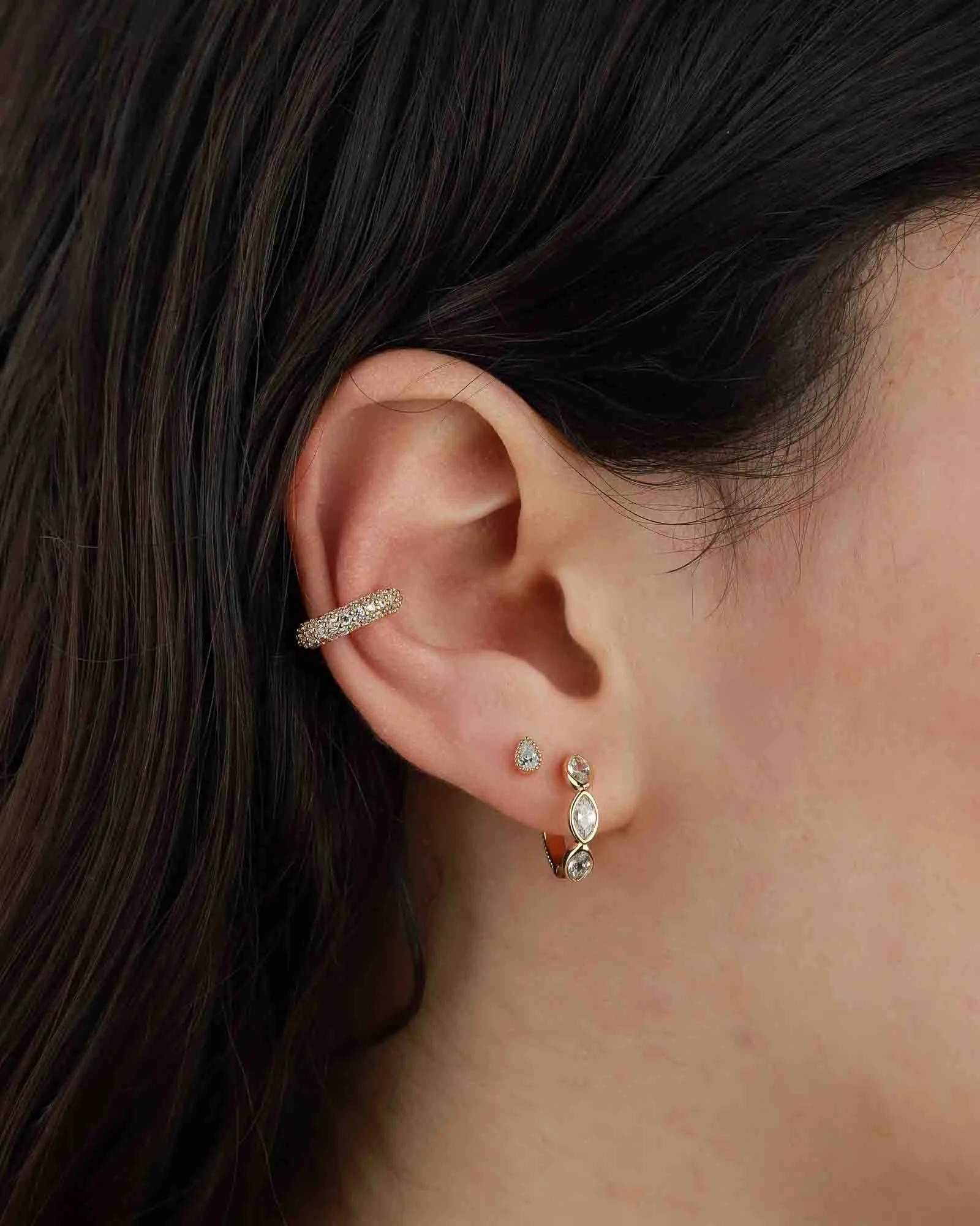 Pavé CZ Ear Cuff sold by Blue Ruby product image thumbnail 2