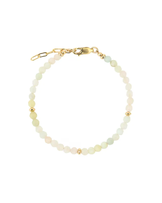 Mix Stone Three Saucer Bracelet | 4mm sold by Blue Ruby