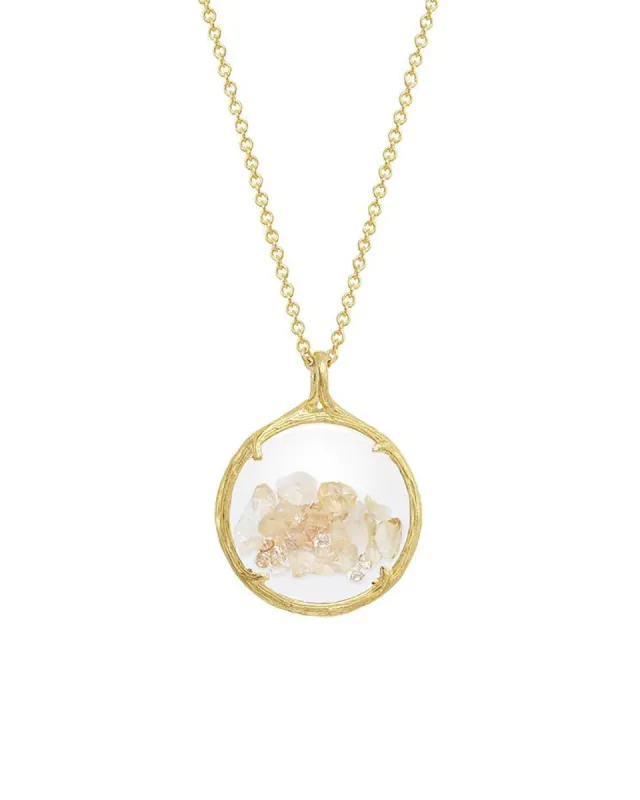 Birthstone Shaker Necklace I Small sold by Blue Ruby
