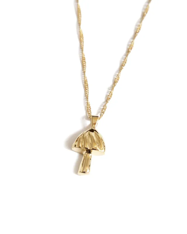 Mushroom Charm Necklace sold by Blue Ruby