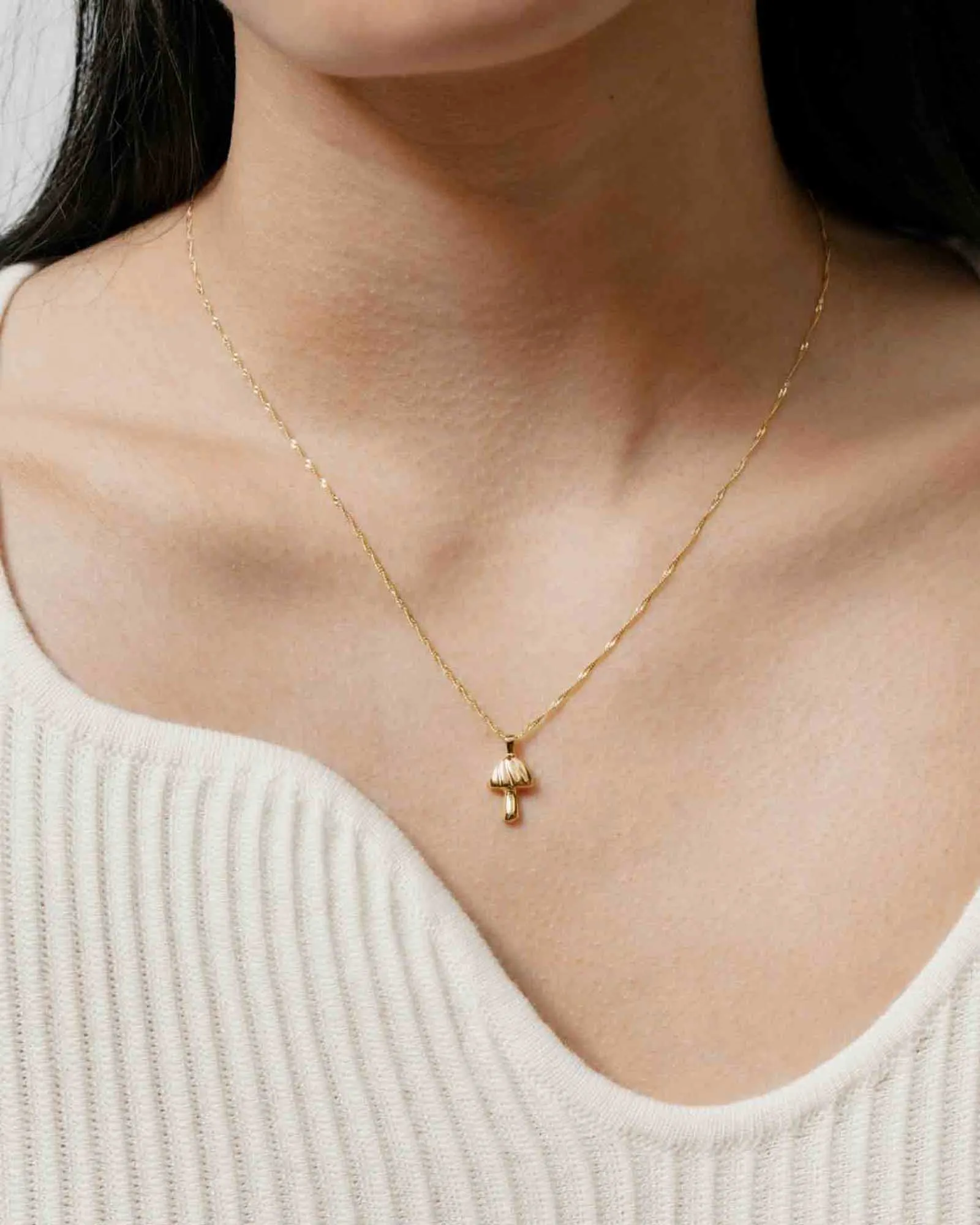 Mushroom Charm Necklace sold by Blue Ruby product image thumbnail 2