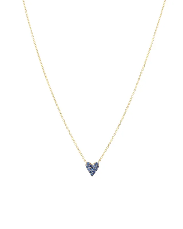 Pavé Stone Heart Necklace sold by Blue Ruby