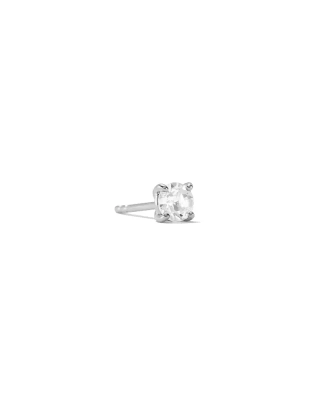 4 Prong CZ Stud | 5mm sold by Blue Ruby