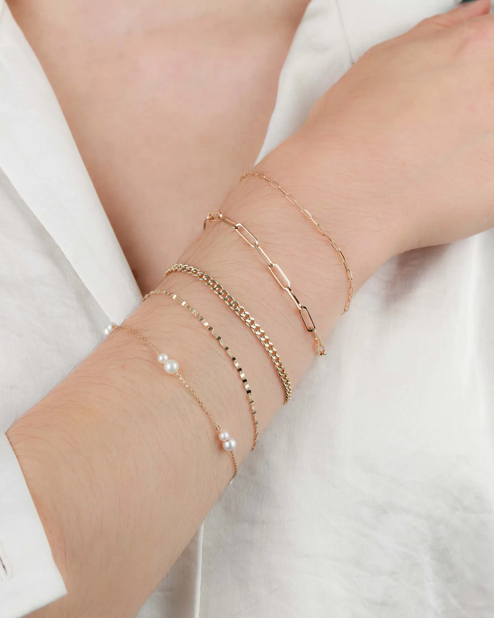 Two Pearl Station Bracelet sold by Blue Ruby product image thumbnail 2