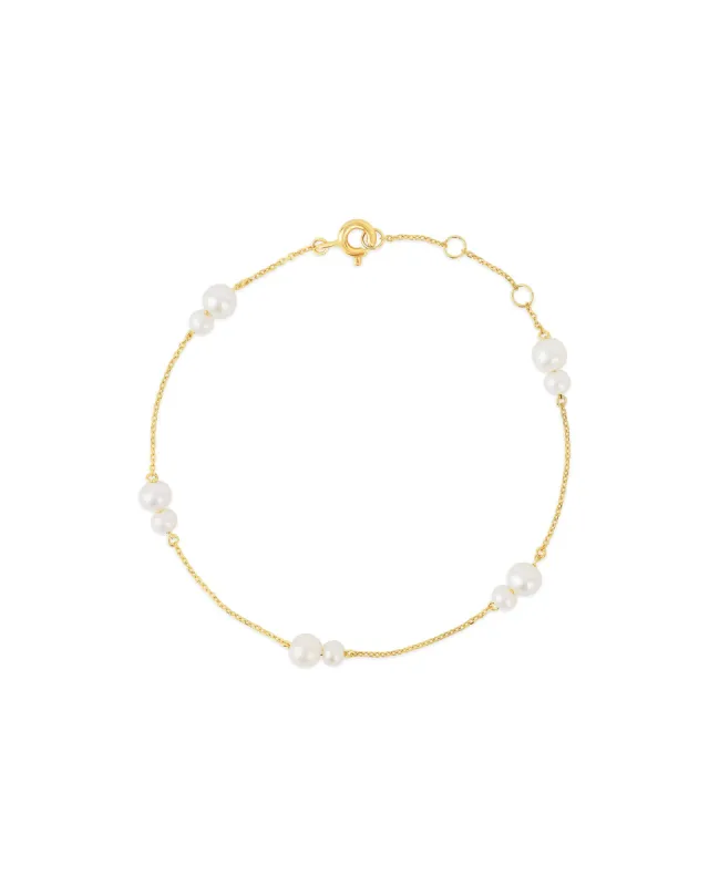 Two Pearl Station Bracelet sold by Blue Ruby