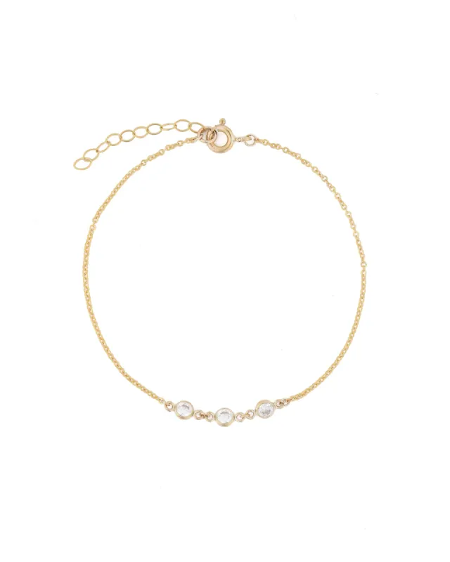 3mm Triple CZ Bracelet sold by Blue Ruby