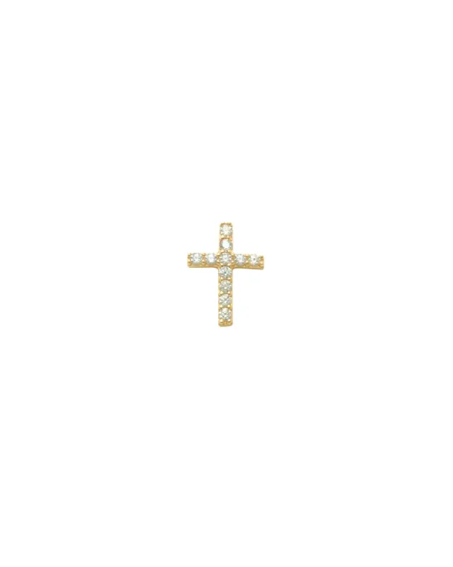 Pavé Cross Stud sold by Blue Ruby